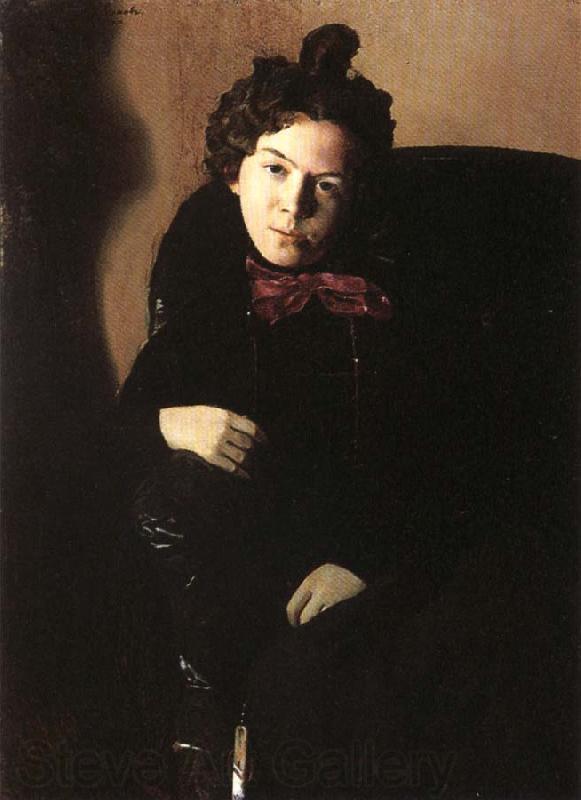 Konstantin Somov Portrait of the artist anna ostroumova Spain oil painting art